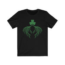 Load image into Gallery viewer, Unisex Jersey Short Sleeve Tee - Shamrock - Irish Roots and Heart
